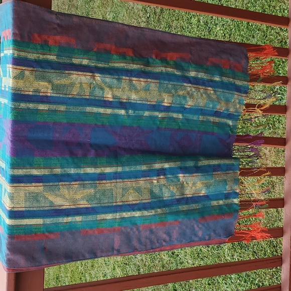 Multi pattern  Scarf - Picture 3 of 3